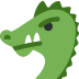 Dragon Face emoji, Twitter / X, Twemoji 15