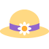 Woman’s Hat emoji, Twitter / X, Twemoji 15