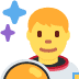 Man Astronaut emoji, Twitter / X, Twemoji 15