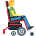 Man In Motorized Wheelchair Facing Right emoji, Twitter / X, Twemoji 15