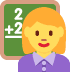Woman Teacher emoji, Twitter / X, Twemoji 15