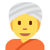 Person Wearing Turban emoji, Twitter / X, Twemoji 15