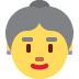 Old Woman emoji, Twitter / X, Twemoji 15