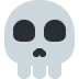 Skull emoji, Twitter / X, Twemoji 15