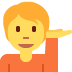 Person Tipping Hand emoji, Twitter / X, Twemoji 15