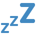 Zzz emoji, Twitter / X, Twemoji 15