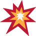 Collision emoji, Twitter / X, Twemoji 15