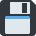 Floppy Disk emoji, Twitter / X, Twemoji 15