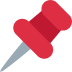 Pushpin emoji, Twitter / X, Twemoji 15