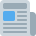 Newspaper emoji, Twitter / X, Twemoji 15