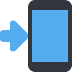 Mobile Phone with Arrow emoji, Twitter / X, Twemoji 15