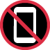 No Mobile Phones emoji, Twitter / X, Twemoji 15