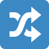 Shuffle Tracks Button emoji, Twitter / X, Twemoji 15