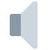 Speaker Low Volume emoji, Twitter / X, Twemoji 15