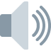Speaker High Volume emoji, Twitter / X, Twemoji 15