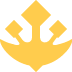 Trident Emblem emoji, Twitter / X, Twemoji 15