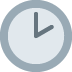 Two O’clock emoji, Twitter / X, Twemoji 15