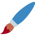 Paintbrush emoji, Twitter / X, Twemoji 15