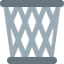 Wastebasket emoji, Twitter / X, Twemoji 15