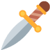 Dagger emoji, Twitter / X, Twemoji 15