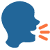 Speaking Head emoji, Twitter / X, Twemoji 15