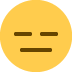 Expressionless Face emoji, Twitter / X, Twemoji 15