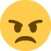 Angry Face emoji, Twitter / X, Twemoji 15