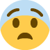 Fearful Face emoji, Twitter / X, Twemoji 15