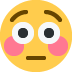 Flushed Face emoji, Twitter / X, Twemoji 15