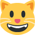 Grinning Cat emoji, Twitter / X, Twemoji 15