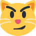 Cat with Wry Smile emoji, Twitter / X, Twemoji 15