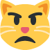 Pouting Cat emoji, Twitter / X, Twemoji 15