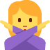 Woman Gesturing No emoji, Twitter / X, Twemoji 15