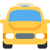 Oncoming Taxi emoji, Twitter / X, Twemoji 15