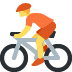 Person Biking emoji, Twitter / X, Twemoji 15