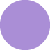 Purple Circle emoji, Twitter / X, Twemoji 15