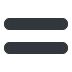 Heavy Equals Sign emoji, Twitter / X, Twemoji 15