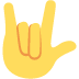 Love-you Gesture emoji, Twitter / X, Twemoji 15