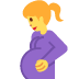 Pregnant Woman emoji, Twitter / X, Twemoji 15