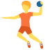 Person Playing Handball emoji, Twitter / X, Twemoji 15