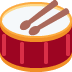 Drum emoji, Twitter / X, Twemoji 15
