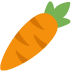 Carrot emoji, Twitter / X, Twemoji 15