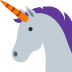 Unicorn emoji, Twitter / X, Twemoji 15
