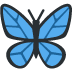 Butterfly emoji, Twitter / X, Twemoji 15