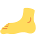 Foot emoji, Twitter / X, Twemoji 15