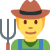 Farmer emoji, Twitter / X, Twemoji 15