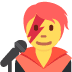 Singer emoji, Twitter / X, Twemoji 15