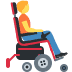 Person In Motorized Wheelchair Facing Right emoji, Twitter / X, Twemoji 15
