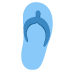 Thong Sandal emoji, Twitter / X, Twemoji 15
