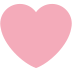 Pink Heart emoji, Twitter / X, Twemoji 15